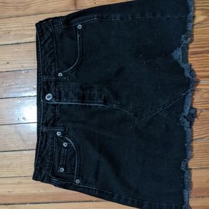 Black American eagle jeans skirt